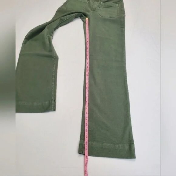 Faherty Stretch Terry Wide Leg Pant, Sea Spray Green - Picture 7 of 7